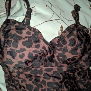 Large Merona Swim tankini top